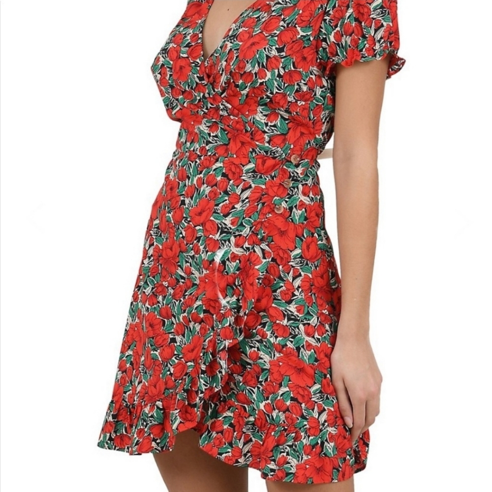 Molly Bracken printed wrap dress